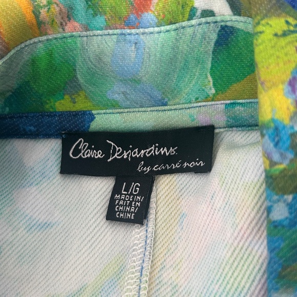 CLAIRE DESJARDINS size L Wearable Art Knit Moto Jacket - Picture 6 of 6